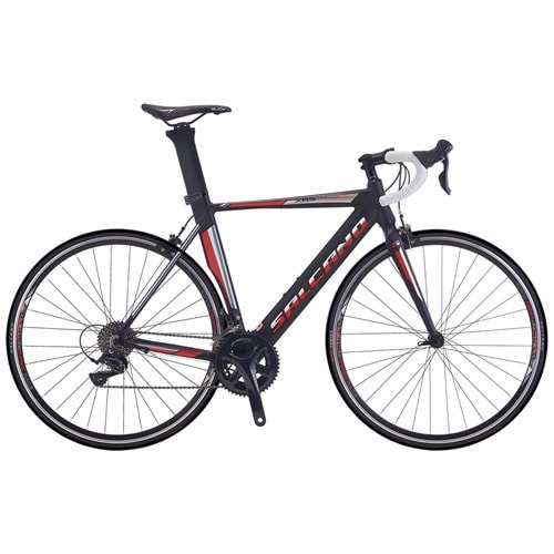 Salcano Xrs044 Sora 510 Mat Siyah/Kırmızı-Gümüş Yol/Yarış Bisikleti