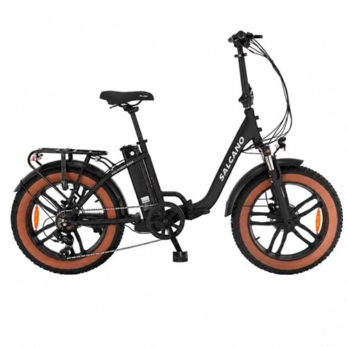 Salcano Antılope 20 Jant 7V Hd Mat Siyah Katlanır Elektrikli Bisiklet