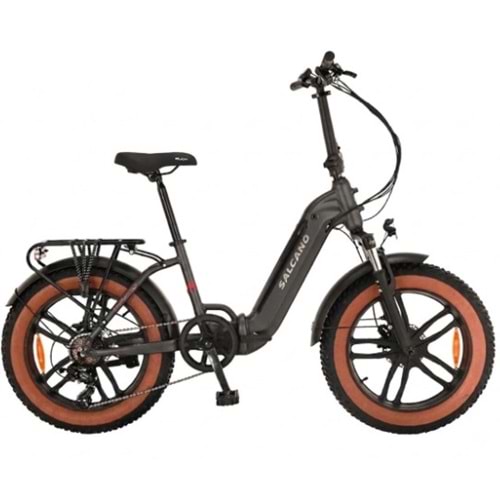 Salcano Caballo 20 Jant Hd Mat Siyah Katlanır Elektrikli Bisiklet