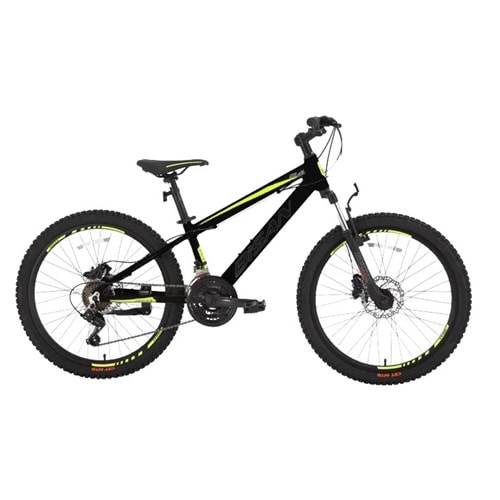 Bisan Cooper 24 Jant K:30 21V Hd Mat Siyah/Sarı Çocuk Bisikleti