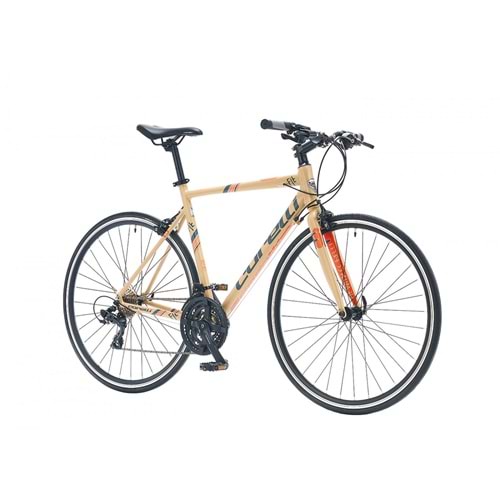 Corelli Fit Bike 1.0 700C 28 Jant K:45 21V V Koyu Gri/Kahverengi-Turuncu Yol/Yarış Bisikleti