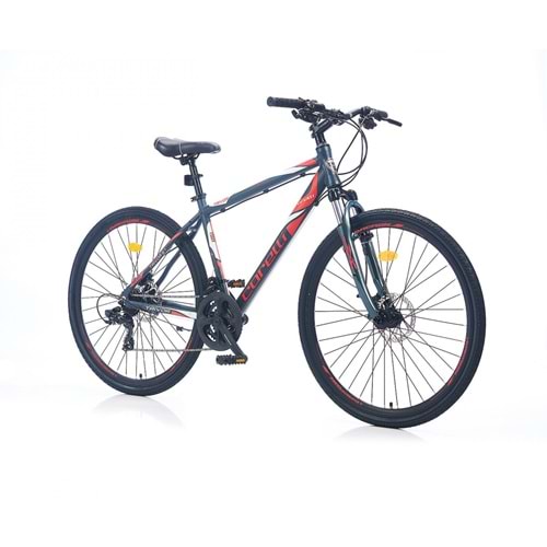 Corelli Trivor 700C 2.1 28 Jant K:20 Hd Koyu Gri/Kırmızı Şehir Bisikleti